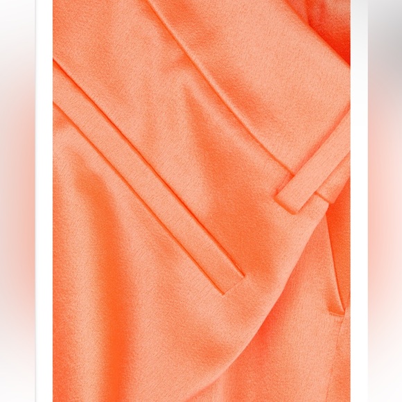 Alice + Olivia Satin Orange Wide Leg Pant - Sold Out - Picture 9 of 17